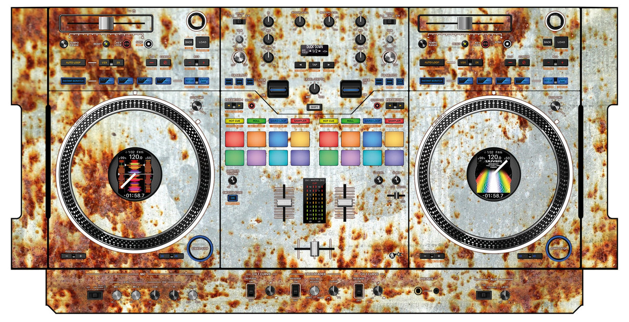 Pioneer DJ DDJ REV 7 Skin In-Rust-Rial