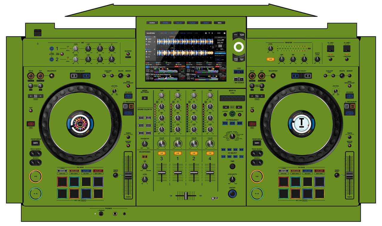 AlphaTheta XDJ AZ Skin Khaki Olive