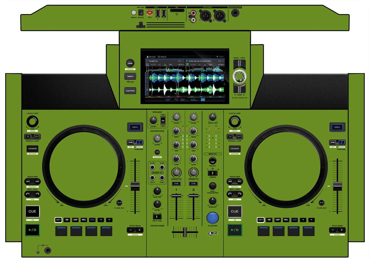 Denon DJ SC Live 2 Skin Khaki Olive