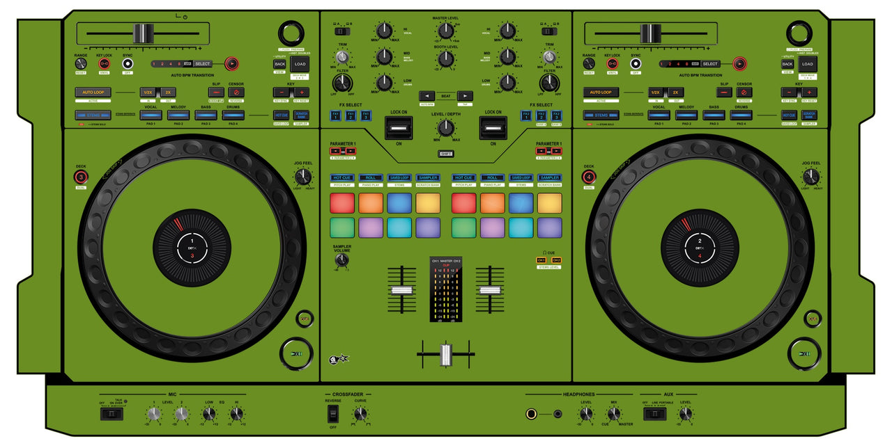 Pioneer DJ DDJ REV 5 Skin Khaki Olive