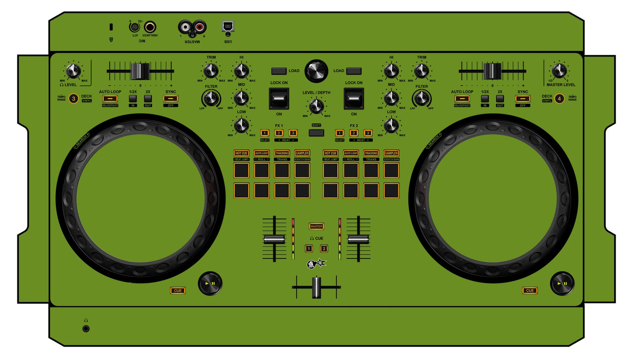 Pioneer DJ DDJ REV 1 Skin Khaki Olive