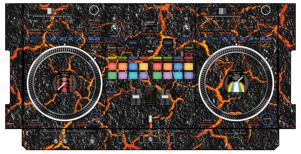 Pioneer DJ DDJ REV 7 Skin Lava