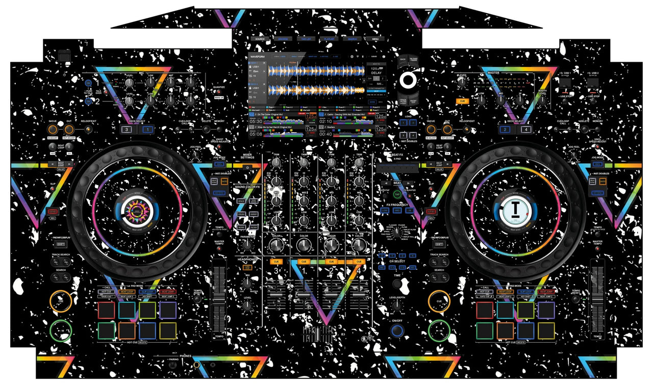 AlphaTheta XDJ AZ Skin Minimal Rainbow