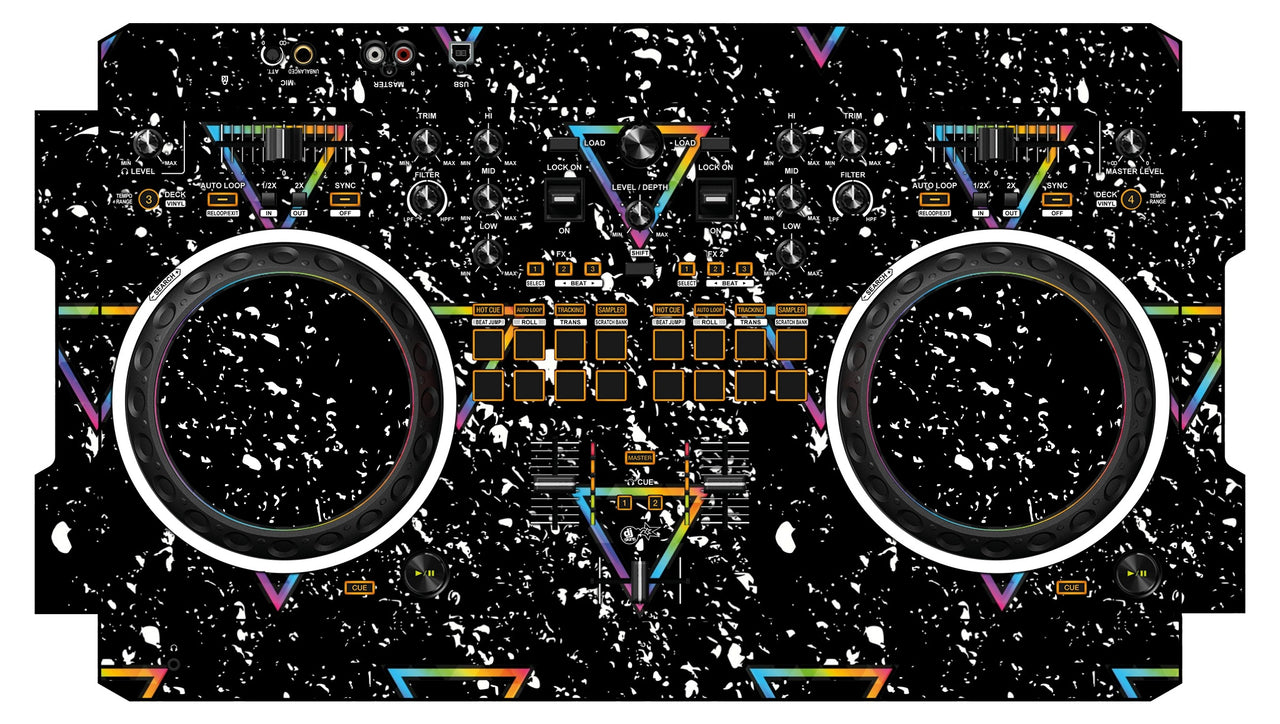 Pioneer DJ DDJ REV 1 Skin Minimal Rainbow