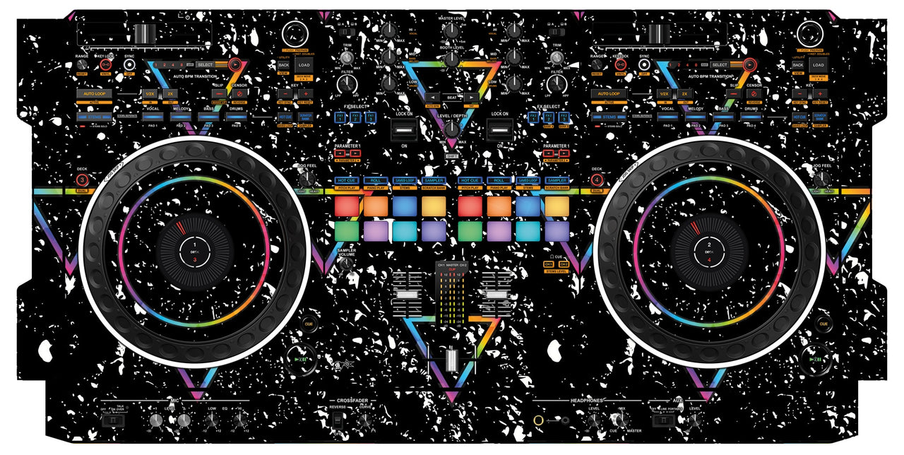 Pioneer DJ DDJ REV 5 Skin Minimal Rainbow