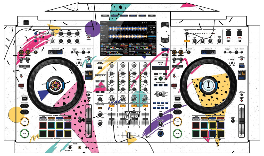 AlphaTheta XDJ AZ Skin Mizucat White