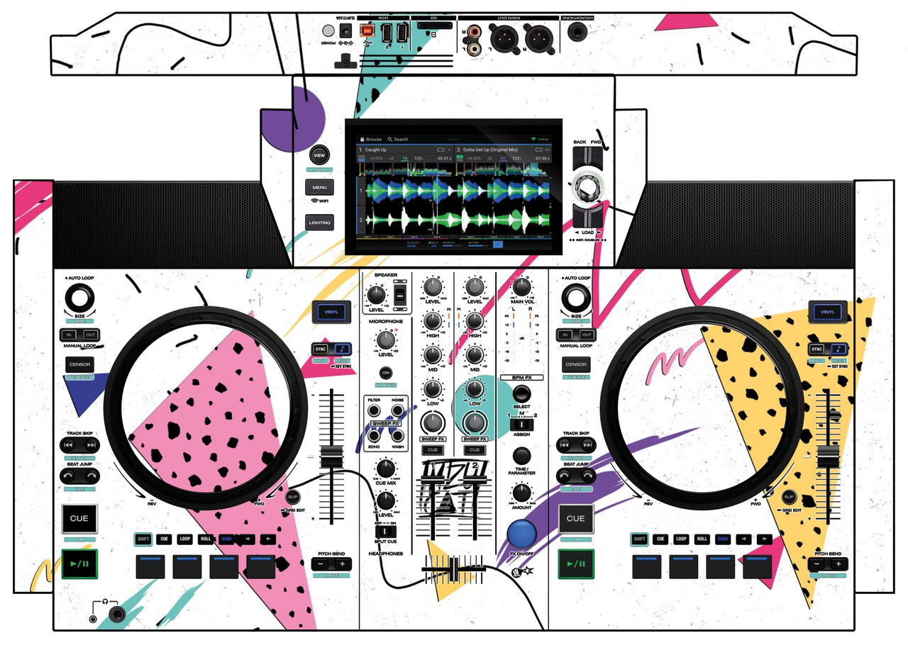 Denon DJ SC Live 2 Skin Mizucat White