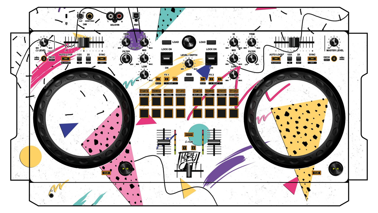 Pioneer DJ DDJ REV 1 Skin Mizucat White