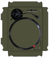 Technics 1200 / 1210 MK7 VERTICAL Skin Moss Green