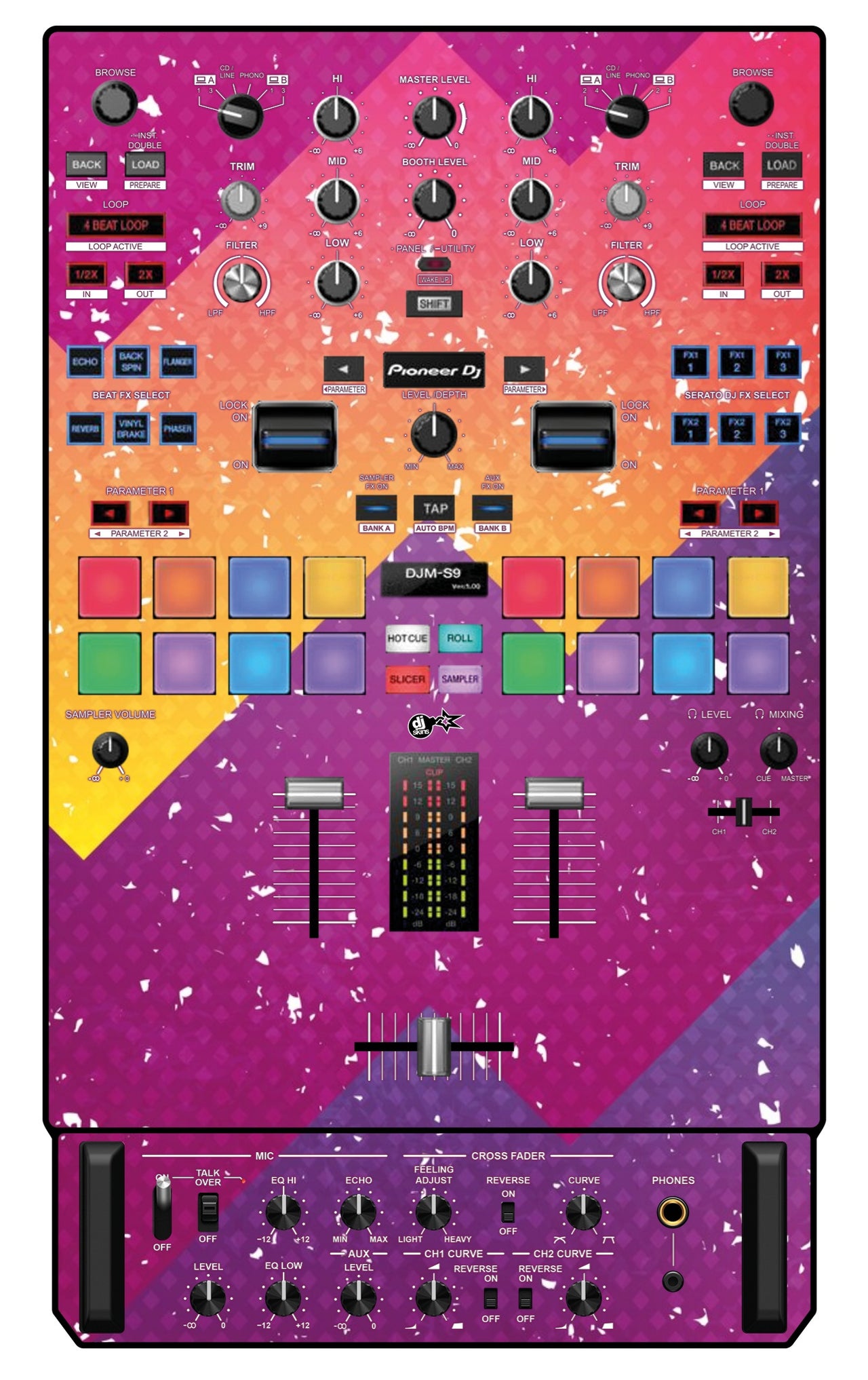 Pioneer DJ DJM S9 Skin Multisynth