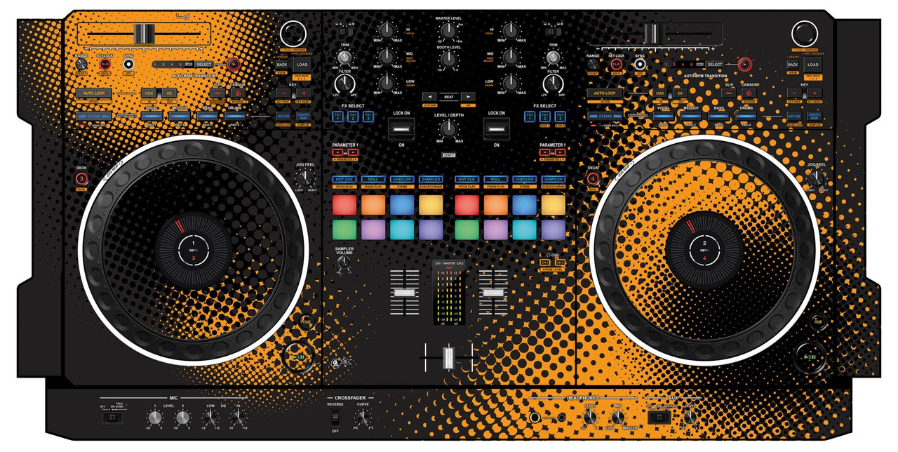 Pioneer DJ DDJ REV 5 Skin Orange Dot