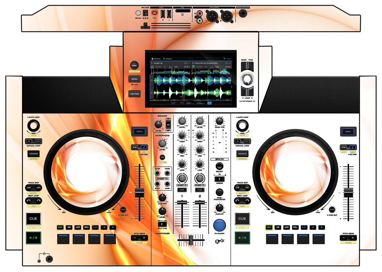 Denon DJ SC Live 2 Skin Orange Swirl