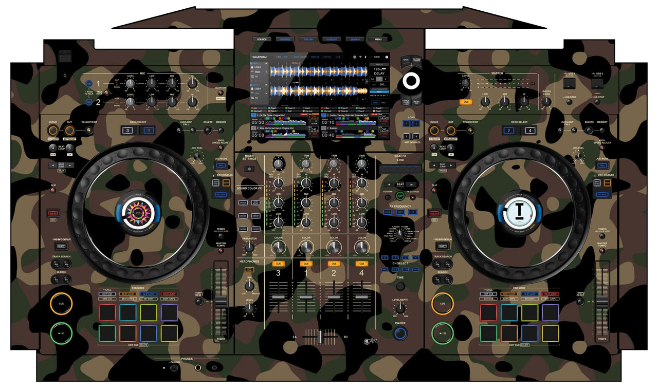 AlphaTheta XDJ AZ Skin Camo Woodland