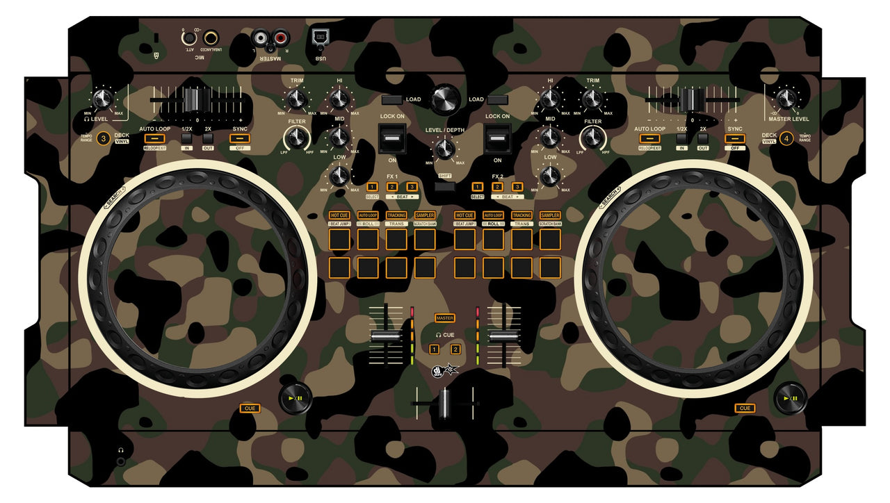Pioneer DJ DDJ REV 1 Skin Camo Woodland