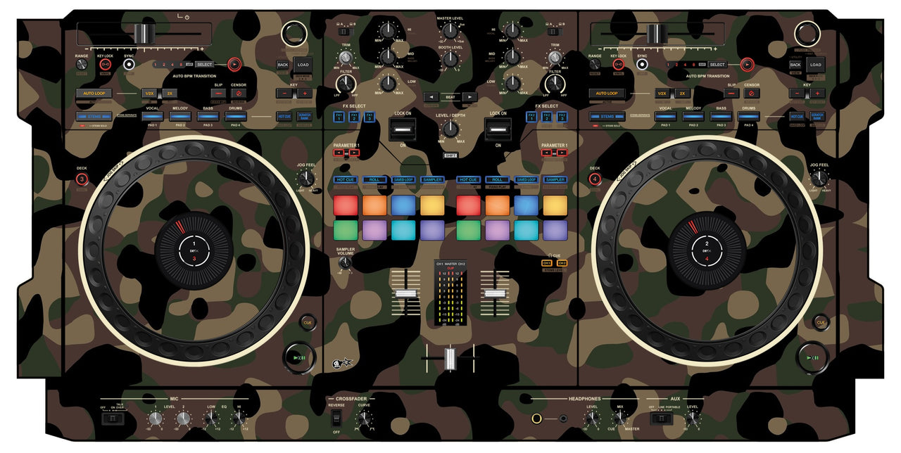 Pioneer DJ DDJ REV 5 Skin Camo Woodland