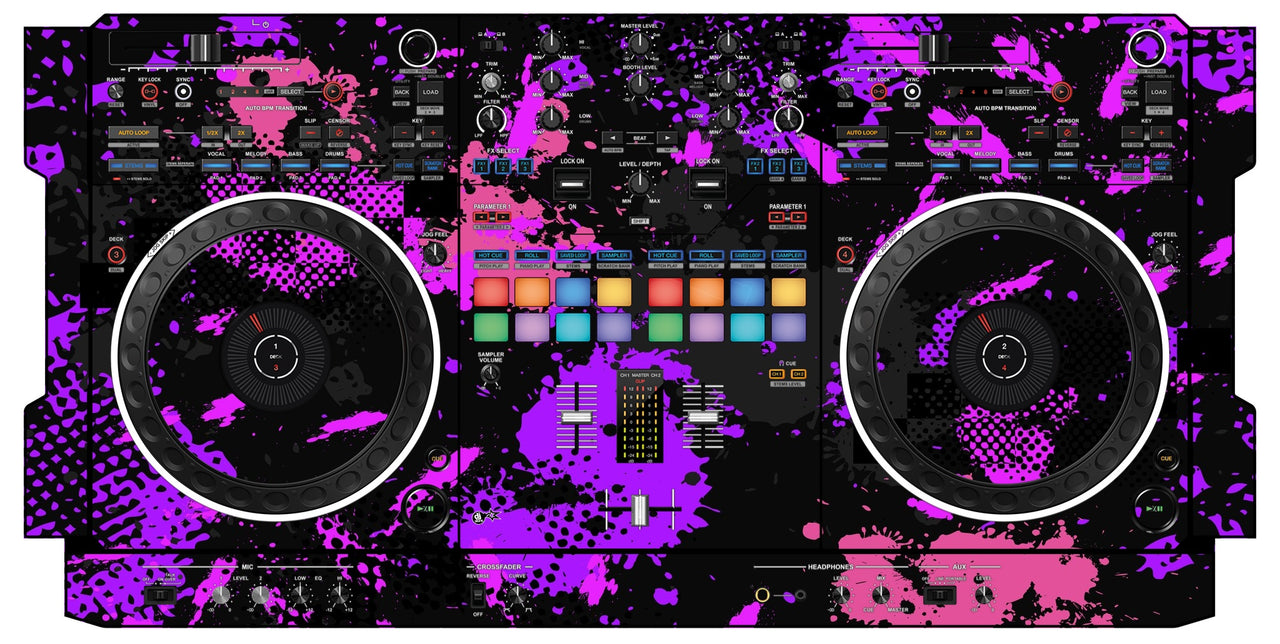 Pioneer DJ DDJ REV 5 Skin Conflict Purple