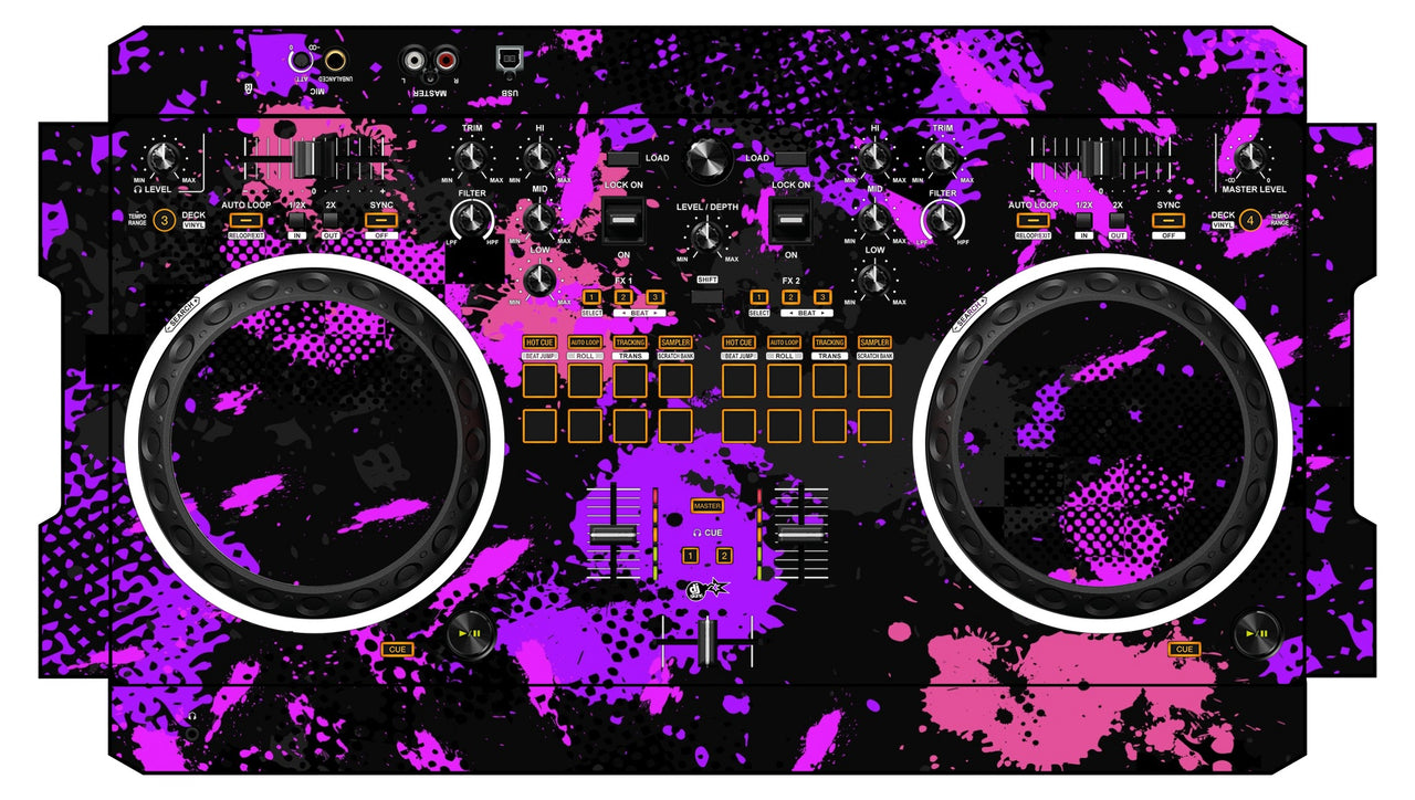 Pioneer DJ DDJ REV 1 Skin Conflict Purple