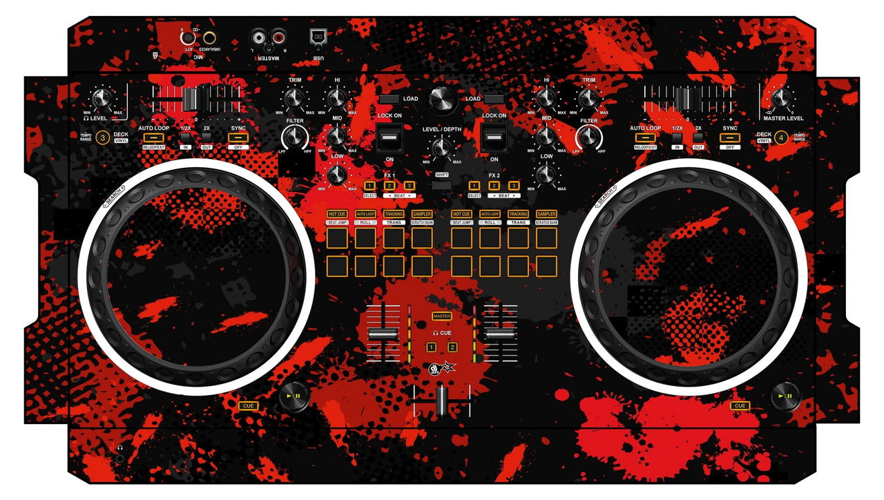 Pioneer DJ DDJ REV 1 Skin Conflict Red