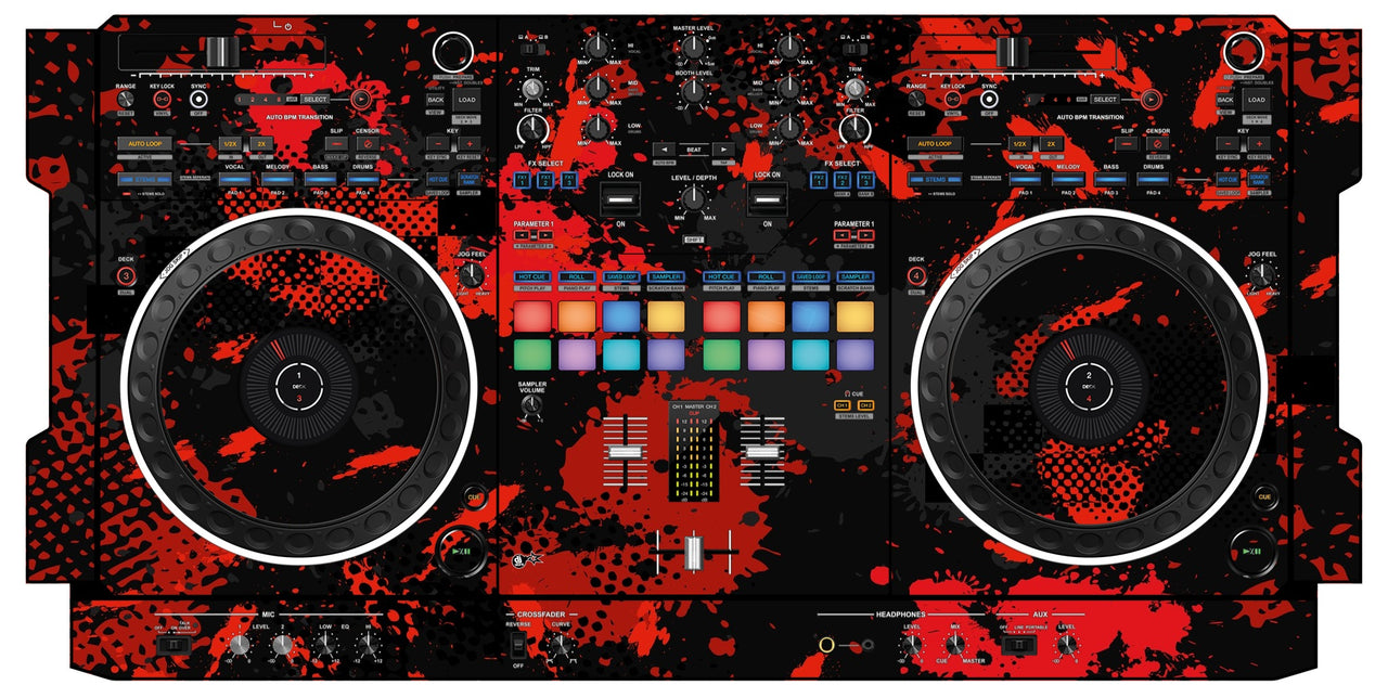 Pioneer DJ DDJ REV 5 Skin Conflict Red