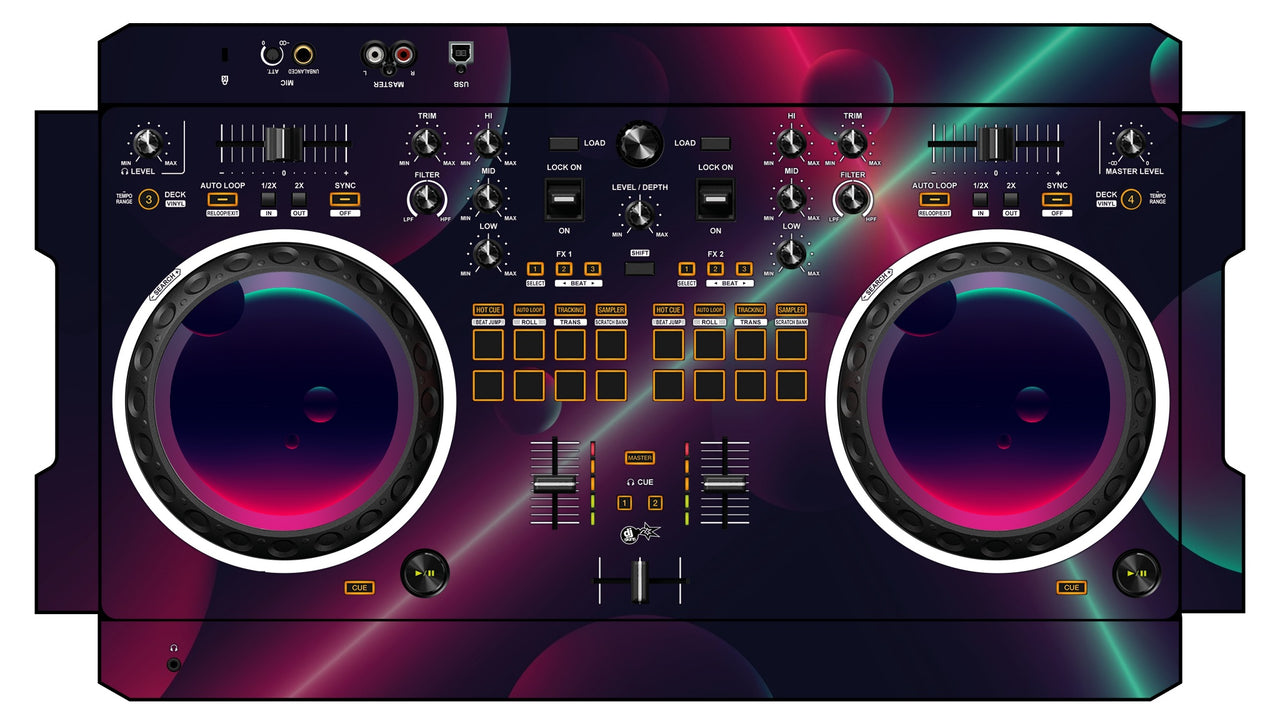 Pioneer DJ DDJ REV 1 Skin Retro Bubble