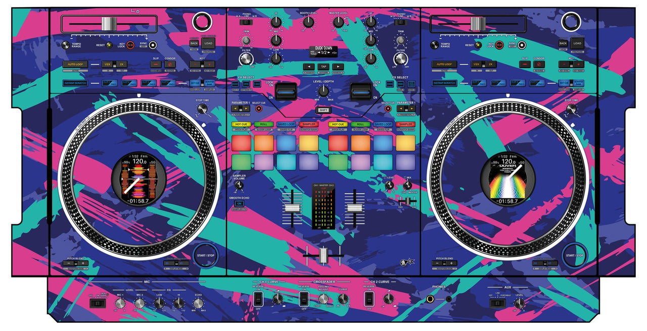 Pioneer DJ DDJ REV 7 Skin Retro Jogger