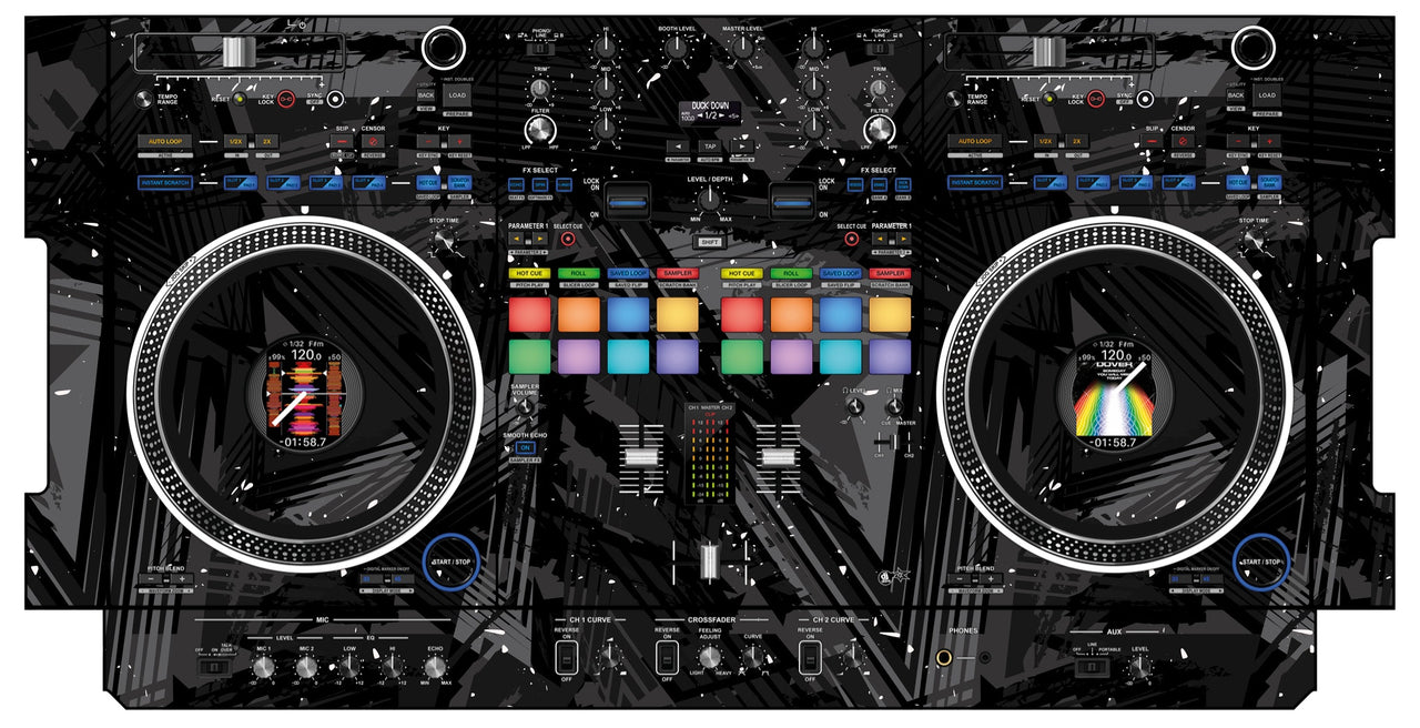 Pioneer DJ DDJ REV 7 Skin Ridge Black