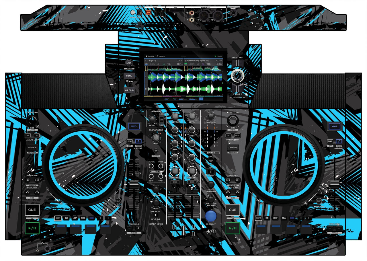 Denon DJ SC Live 2 Skin Ridge Blue Light