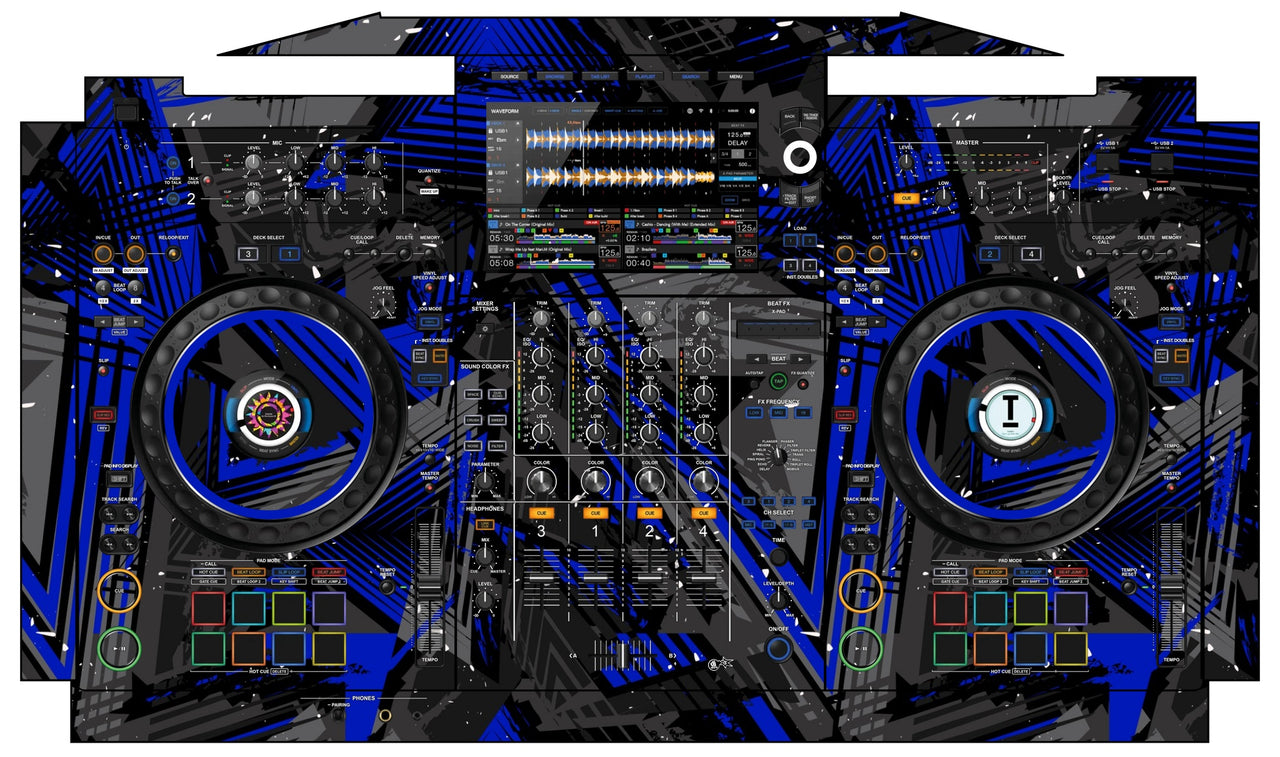 AlphaTheta XDJ AZ Skin Ridge Blue