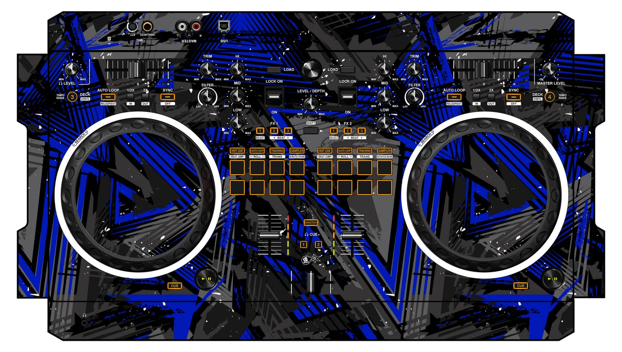 Pioneer DJ DDJ REV 1 Skin Ridge Blue