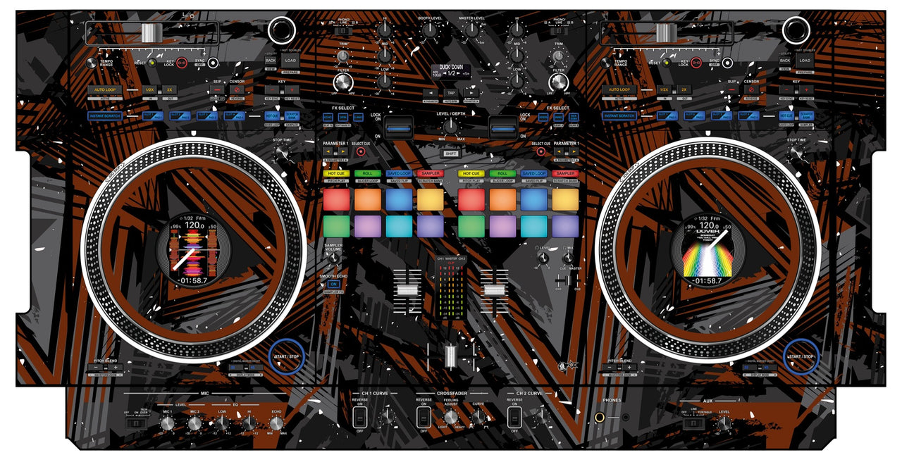 Pioneer DJ DDJ REV 7 Skin Ridge Brown
