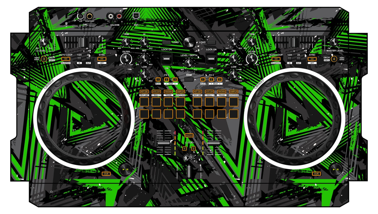 Pioneer DJ DDJ REV 1 Skin Ridge Green