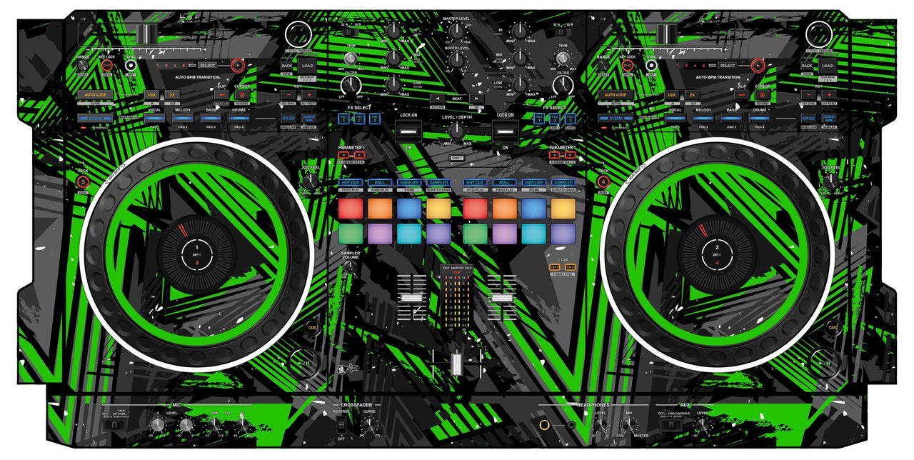Pioneer DJ DDJ REV 5 Skin Ridge Green