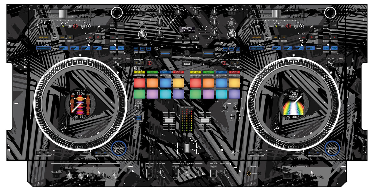 Pioneer DJ DDJ REV 7 Skin Ridge Grey