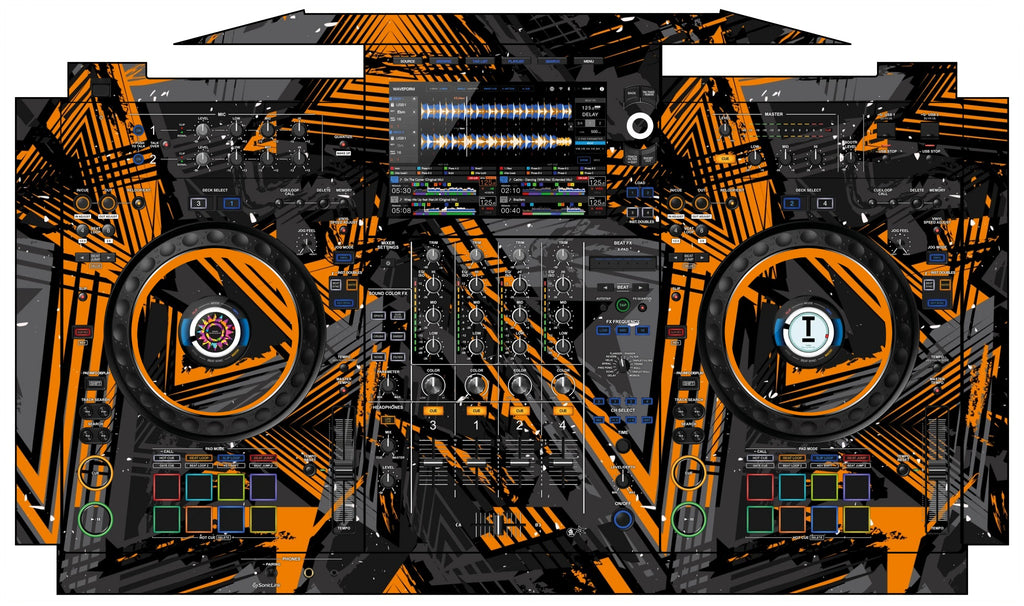 AlphaTheta XDJ AZ Skin Ridge Orange