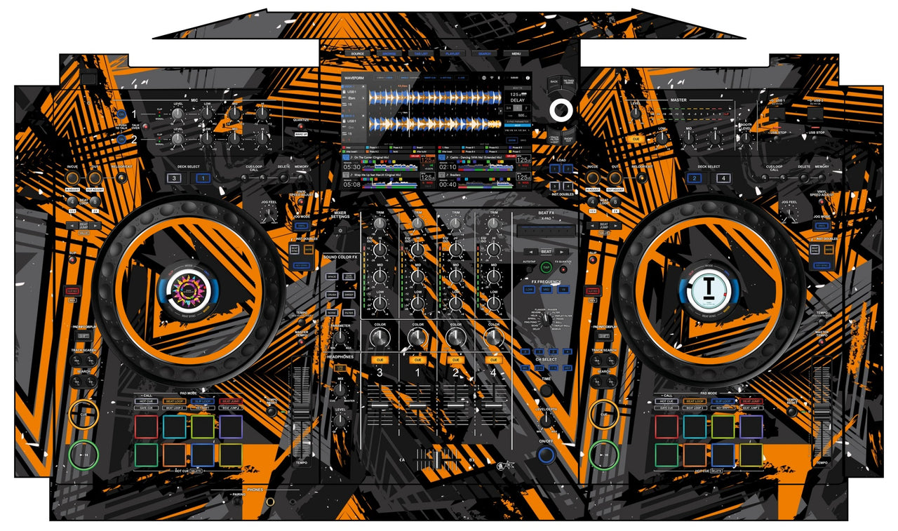 AlphaTheta XDJ AZ Skin Ridge Orange