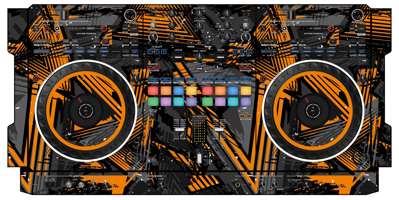 Pioneer DJ DDJ REV 5 Skin Ridge Orange