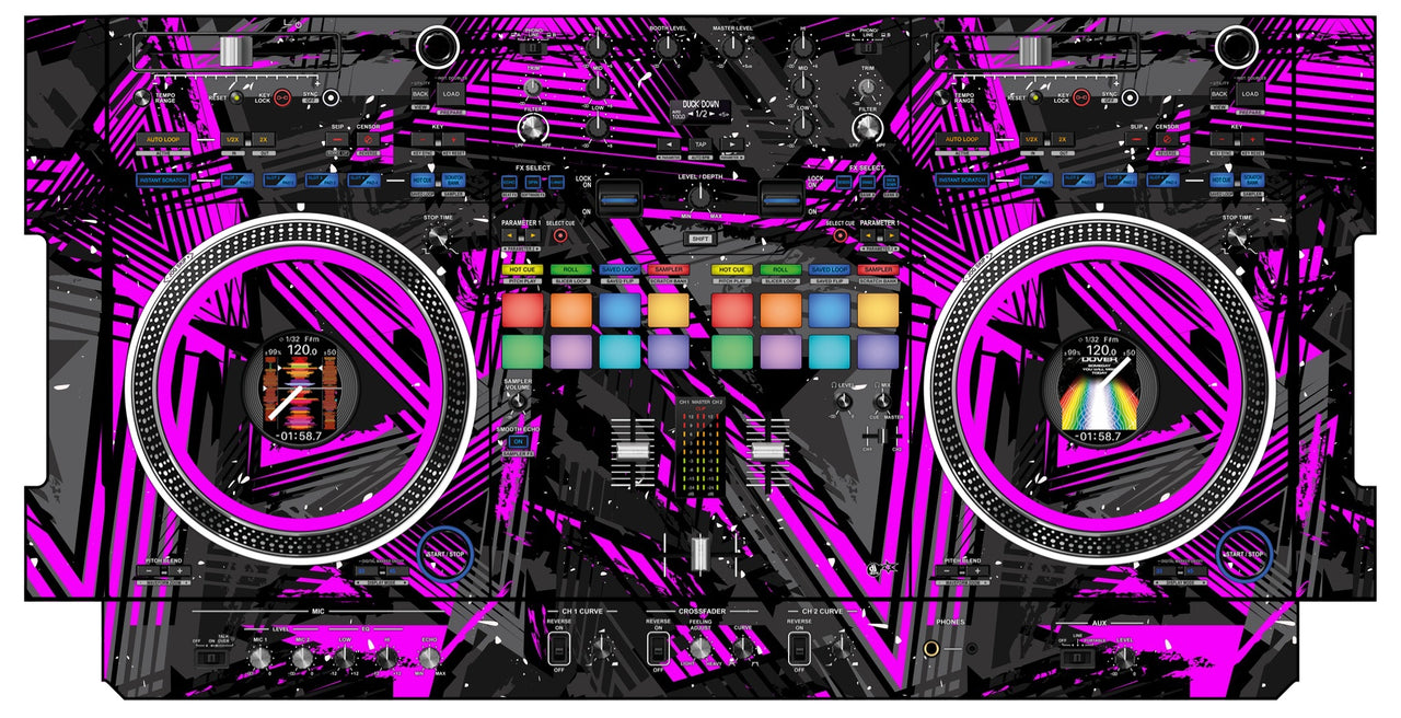 Pioneer DJ DDJ REV 7 Skin Ridge Pink