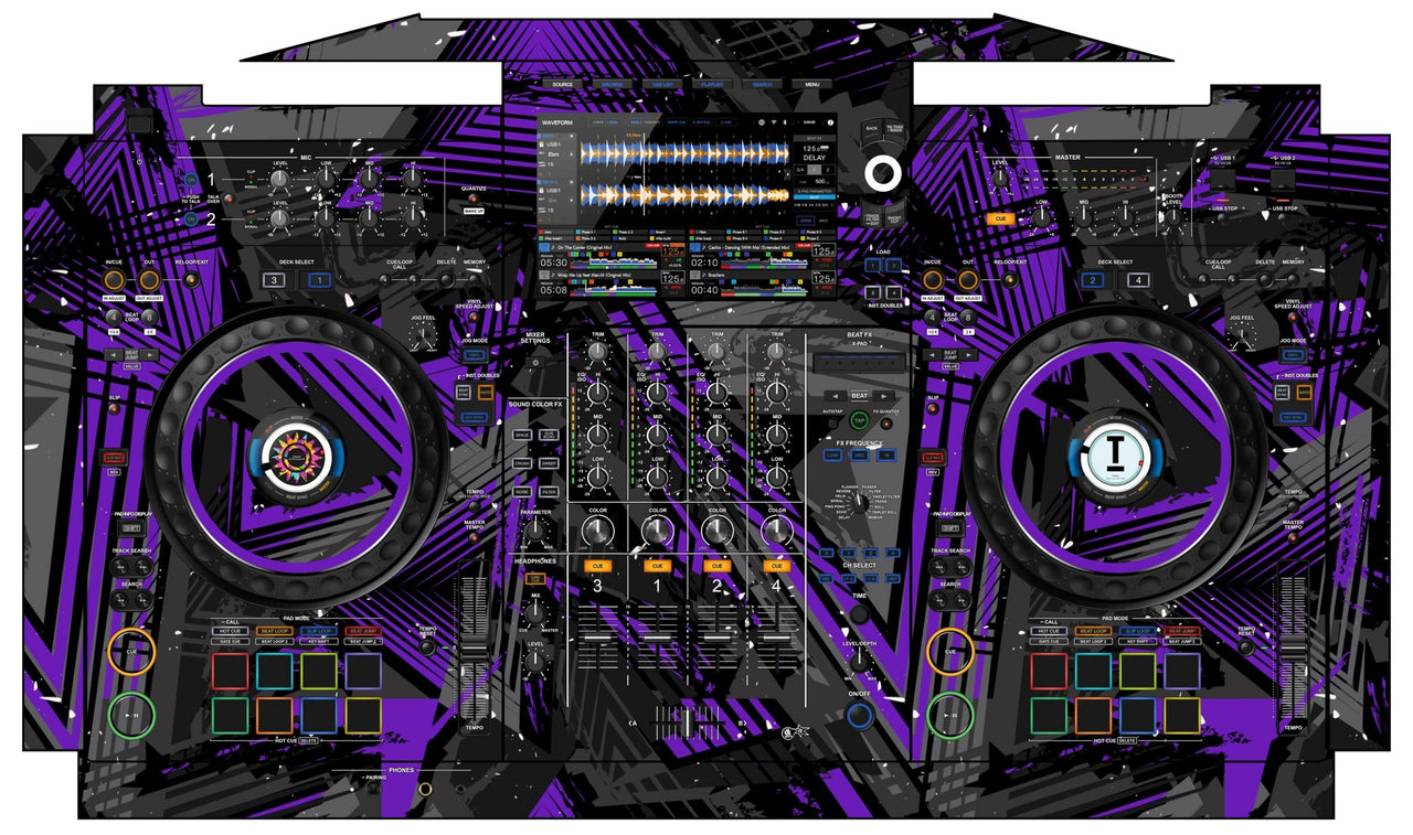 AlphaTheta XDJ AZ Skin Ridge Purple