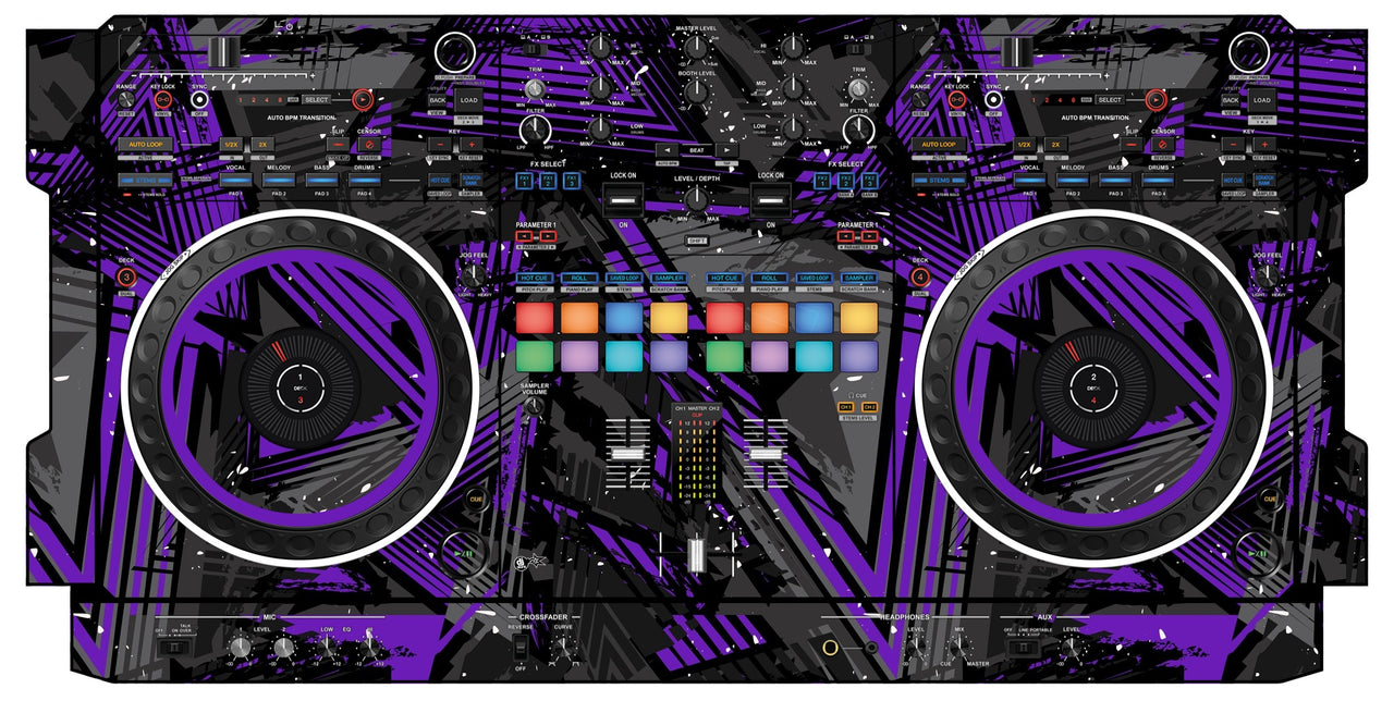 Pioneer DJ DDJ REV 5 Skin Ridge Purple