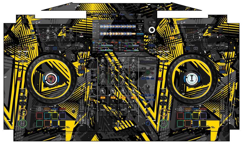 AlphaTheta XDJ AZ Skin Ridge Yellow