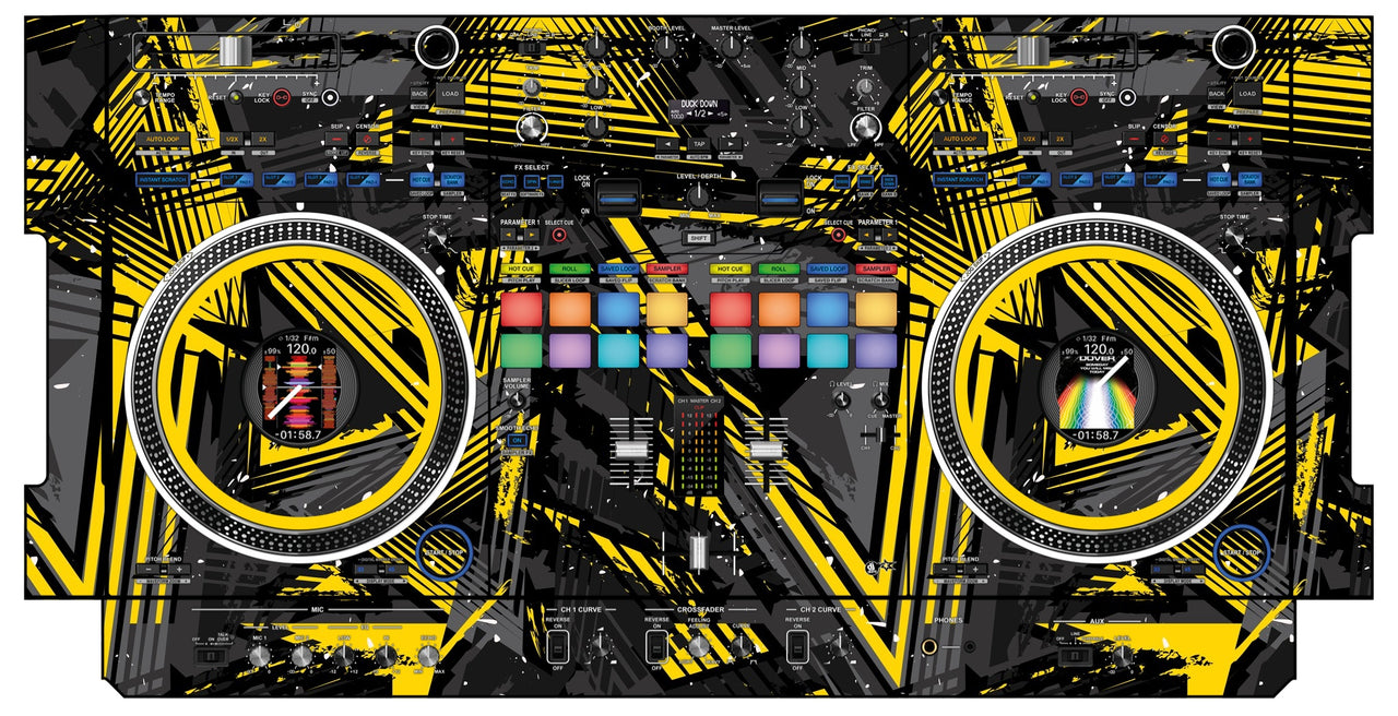 Pioneer DJ DDJ REV 7 Skin Ridge Yellow