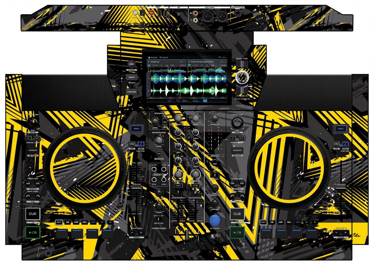 Denon DJ SC Live 2 Skin Ridge Yellow