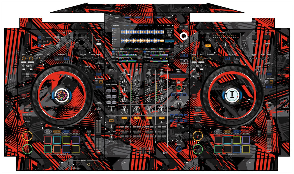 AlphaTheta XDJ AZ Skin Ridge Red