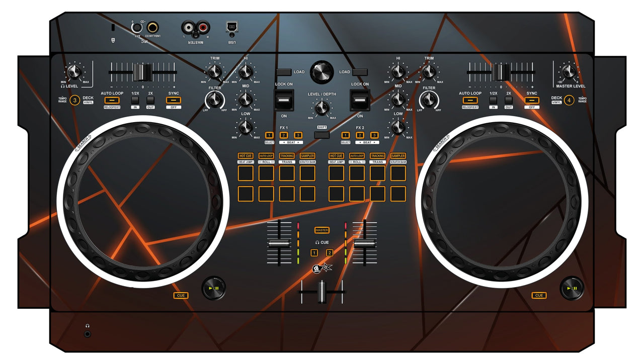 Pioneer DJ DDJ REV 1 Skin Rifter Orange