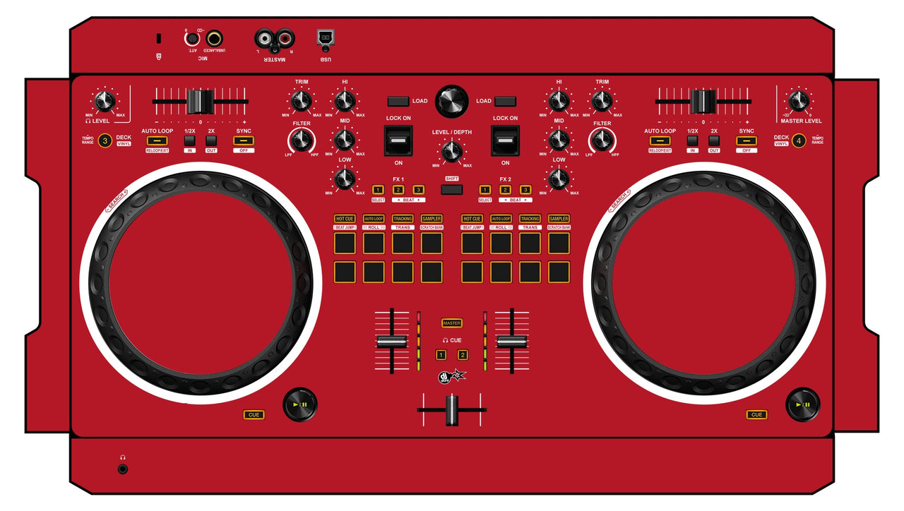 Pioneer DJ DDJ REV 1 Skin Ruby Red