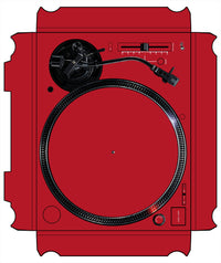 Technics 1200 / 1210 MK7 VERTICAL Skin Ruby Red