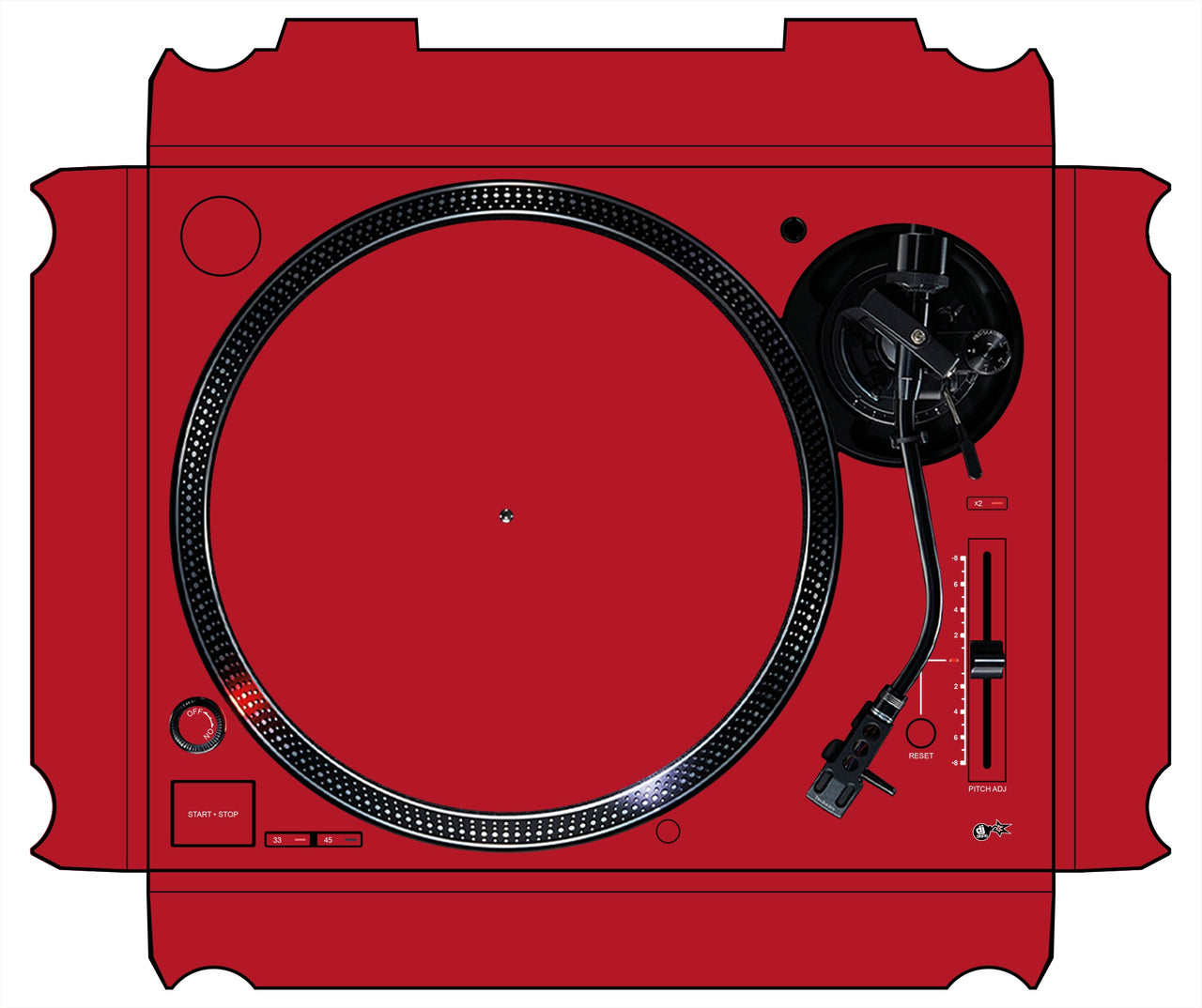 Technics 1200 / 1210 MK7 Skin Ruby Red