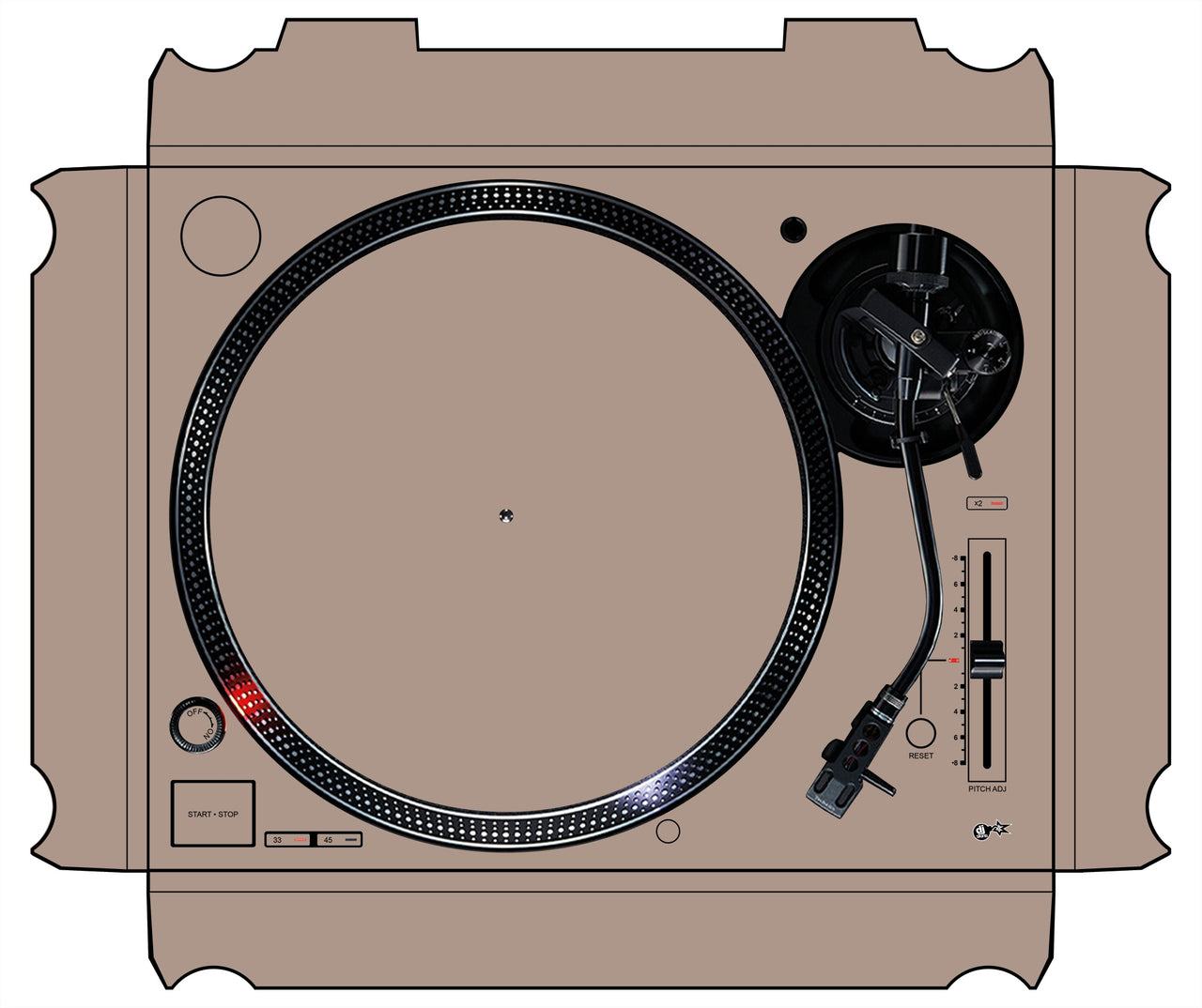 Technics 1200 / 1210 MK7 Skin Sandstone Beige