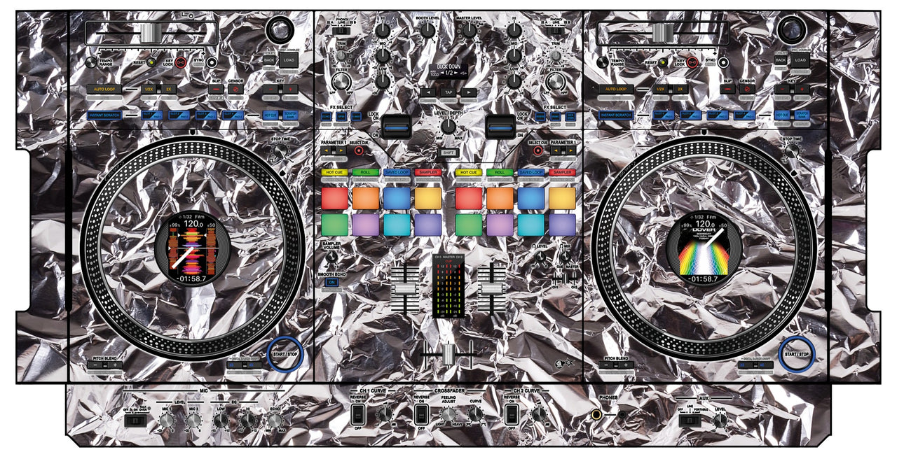 Pioneer DJ DDJ REV 7 Skin Silvercrush