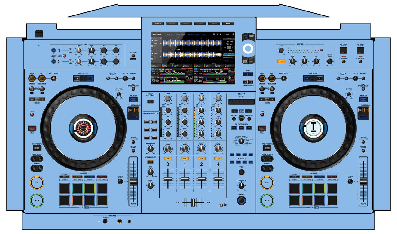 AlphaTheta XDJ AZ Skin Sky Blue